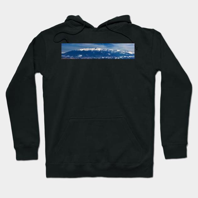 Mountain range in winter, Bucegi Mountains, Romania Hoodie by naturalis